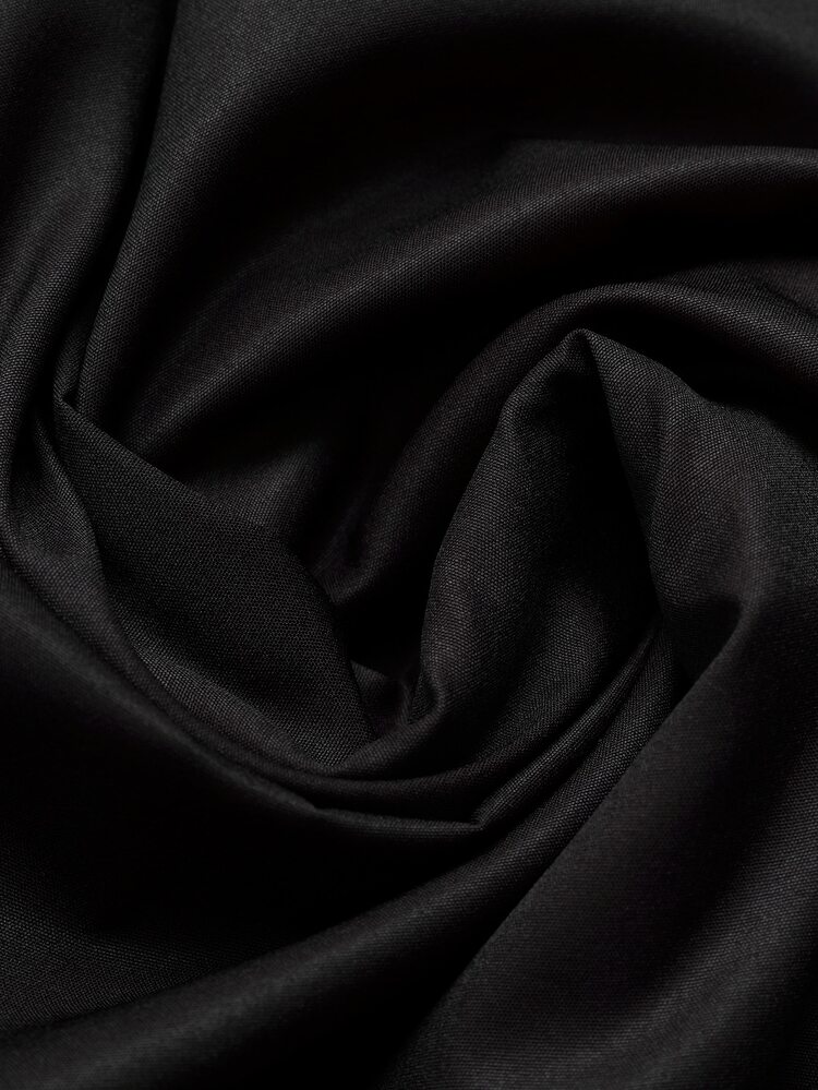 GlowEve Women's Asymmetric Neckline Short Dress With Bow Decor - Black - View 7