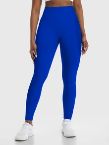 Slayform Slayform Women's High Waisted Seamless Compression Leggings,Tummy Control Scrunch Lifting Soft Quick-Drying 4-Way Stretch Yoga Pants For Workout Running - Blue - View 7