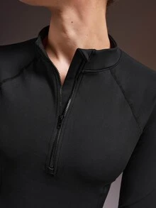 Powerista 女款純色休閒百搭日常旅行運動衛衣 加厚磨毛 運動健身、健身訓練、戶外休閒與跑步健身房適用 - 黑色 - 查看 8