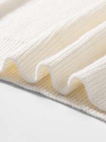 NEOREFINED Men's Solid Color Button Half Placket Raglan Sleeve Casual Sweater, Autumn/Winter - Beige - View 7