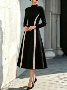 SHEIN Spring, Summer, Autumn, And Winter Festival Outfits Party Wedding Going Out Civil Church Disco Business Luxury Formal Country Western Classic Napoleon - Black and White - View 6