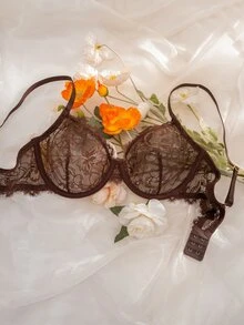 SHEIN 6pcs Women Lace Underwire Comfortable Bra Sets - Multicolor - View 4