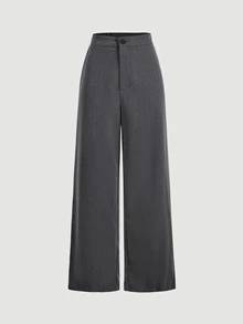 SHEIN MOD Woman Elegant Business Formal Notch Lapel Vest And Pants 2 Pieces Set, Suitable For Autumn/Winte - Grey - View 7