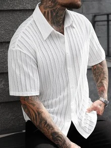 Manfinity CasualCool Men Shirts - White - View 4