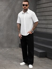 Manfinity CasualCool Men Shirts - White - View 7
