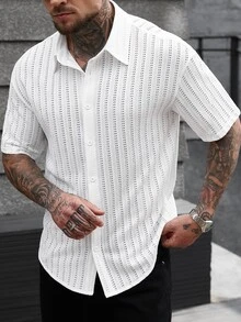 Manfinity CasualCool Men Shirts - White - View 5