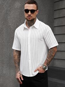 Manfinity CasualCool Men Shirts - White - View 1