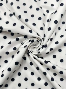 EMERY ROSE New White And Black Polka Dot Denim Effect V-Neck Camisole For Women Travel Summer Vintage Casual - White - View 7