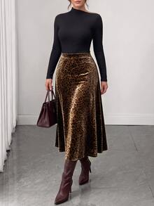 Linhara CURVE Plus Size Knitted Elegant Autumn Two Pieces Set - Multicolor - View 5