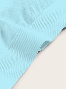 SHEIN Sports Women Sports Bras - Baby Blue - View 8