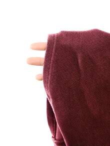 LYSMO Women's Solid Color Pleated Casual Versatile Daily Wear Hooded Sweatshirt - Burgundy - View 10