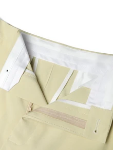 Manfinity Bizformal Men's Business Commute Yellow Suit Jacket And Pants Set, Ceremony, Formal - Light Yellow - View 8