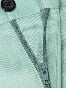 Manfinity Bizformal Men Light Green V-Neck Waistcoat And Pants Suit Set, Ceremony, Formal - Green - View 7