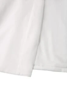 Manfinity Bizformal 男士白色商務西裝外套，金色鈕扣，成熟舒適，春夏款，正式 - 白色 - 查看 8