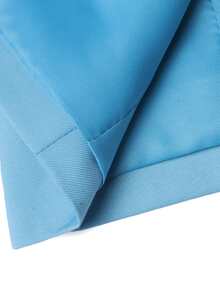 Manfinity Bizformal Men's Solid Color Mandarin Collar Single-Breasted Casual Suit Blazer, Formal - Sky Blue - View 6