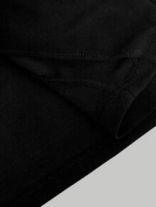 SHEIN MOD Black & White Tube Top 2 In 1 Shirt & Suit Pants Set - Black and White - View 13