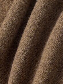 SHEIN MOD Shades Of Brown Cable Knit Textured Loose Fit Pants Lounge Autumn Casual - Brown - View 8