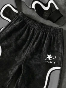 Tween Boy Letter & Star Print Hoodie And Sweatpants Casual Set - Multicolor - View 7