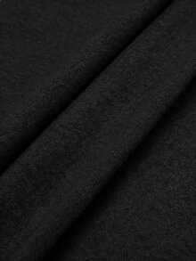 Slaydiva Women's Solid Color Drawstring Waist Pockets Loose Casual Sweatpants - Black - View 10