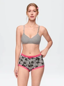 Bonmuse 3pcs/Set Women Comfortable Sleep Soft Cup Wireless Bras, Multiple Colors, Breathable - Multicolor - View 3