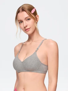 Bonmuse 3pcs/Set Women Comfortable Sleep Soft Cup Wireless Bras, Multiple Colors, Breathable - Multicolor - View 4