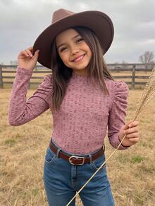 Emery Rose Kids Emery Rose Kids 少女 T-shirt - 紫色 - 查看 2