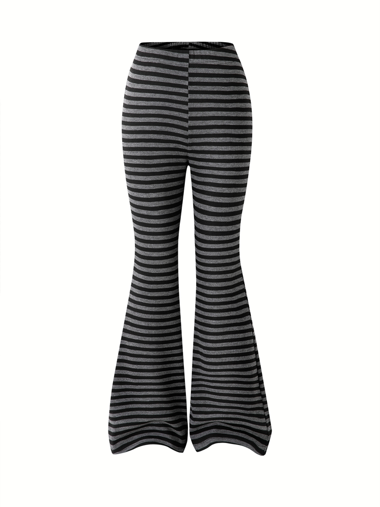 SHEIN Elladie kids Tween Girls Grey Black Zip Up Jacket Cami Crop Top Flared Pants 3 Pieces Outfit K Pop Cowgirl Long Sleeve Outerwear Set Autumn School Y2K Athletic - Multicolor - View 8