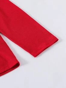 SHEIN 青少年男孩休閒舒適百搭寬鬆連帽長袖上衣與格紋長褲套裝 - 彩色 - 查看 5
