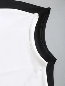 Sweetra Spring/Summer New Solid Color T-Shirt, Minimalist Casual Versatile, Suitable For Commuting And Daily Wear Everyday Going Out White Black - Multicolor - View 5