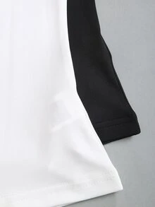 Sweetra Spring/Summer New Solid Color T-Shirt, Minimalist Casual Versatile, Suitable For Commuting And Daily Wear Everyday Going Out White Black - Multicolor - View 7