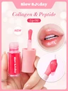SlowSunday Collagen & Peptide Lip Oil, Jelly Lip Care, With Collagen & Peptides & Vitamin E, Glass-Like, Non-Sticky, Ultra- Shiny, Reduces Lip Lines, Korean Skincare, Perfect As An Overnight Lip Mask, For Fall & Winter, Halloween & Christmas