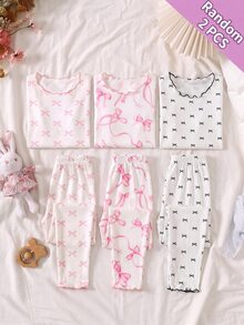 SHEIN 4件組青少年女孩睡衣 - 彩色 - 查看 7