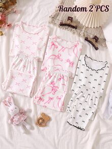 SHEIN 4件組青少年女孩睡衣 - 彩色 - 查看 5