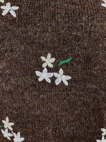 Sylviya 休閒女款秋冬刺繡長袖針織衫 秋冬女裝 女款秋冬毛衣 - 棕色 - 查看 8