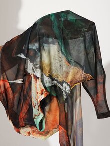 Radiana Plus Size Summer Fashion Printed Short Sleeve Bodysuit Date Night Rave Black Sexy Country - Multicolor - View 7