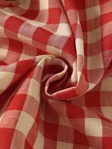 2pcs Baby Boy Plaid Pattern Wooden Button Collar Cardigan Pants Pajama Set Fall Autumn/Winter Sleep Home Family Matching Night Red Plaid Cute Funny - Red - View 7