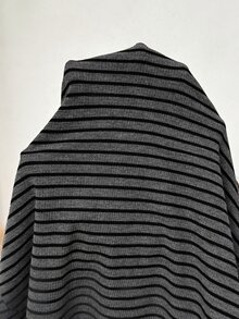 Plussiva Plus Size Striped Round Neck Long Sleeve Back Slit Dress For Pregnant Women Fall - Multicolor - View 9