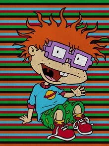 Nick 90s | SHEIN Women's Striped Colorblock Cartoon Print Casual Daily Camisole - White - View 5