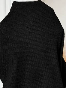 Plussiva Plus Size Maternity Adjustable Waist Casual Long Pants - Black - View 10