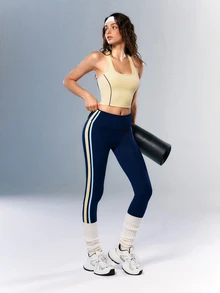 VARSIVA Women's Sports Set Tank Top + High Waist Yoga Pants 2pcs - Multicolor - View 2