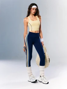 VARSIVA Women's Sports Set Tank Top + High Waist Yoga Pants 2pcs - Multicolor - View 5