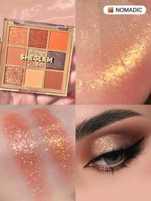 SHEGLAM Nine To Fine Eyeshadow Palette-Status Symbol Brand Beauty Cosmetic Makeup For Women And Girls - Status Symbol - View 10