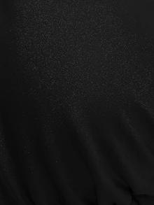 SHEIN Swim 女士纯色细肩带金属装饰丁字裤比基尼两件套，适合海滩度假 - 黑色 - 查看 7