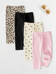 SHEIN 秋季 米色、黑色與米白色、腮紅粉色 波希米亞風女嬰可愛休閒花卉雛菊植物蝴蝶結圖案 正式嬰兒房度假風 - 彩色 - 查看 6