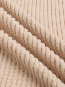 Linhara CURVE ملابس نسائية مقاس كبير بلون موحد، طبقة داخلية ورداء وبنطلون، إطلالة كاجوال يومية للخريف - بني - مشاهدة 5