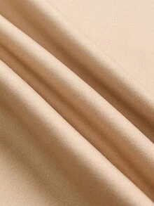 Linhara CURVE ملابس نسائية مقاس كبير بلون موحد، طبقة داخلية ورداء وبنطلون، إطلالة كاجوال يومية للخريف - بني - مشاهدة 4