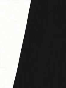 GlowEve CURVE Plus Size Elegant Solid Color Pleated A-Line Skirt For Work Fall Cloth For Women - Black - View 3