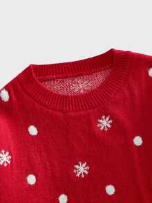 Sorvial Men's All-Over Print Casual Daily Wear Long Sleeve Sweater - Red - View 7