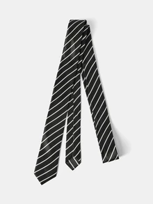 Aravennia 1pc Black & White Striped Belt, Women's Fashion Headband, Scarf, Suitable For Daily Casual, Street Style, Personalized Multi-Functional Accessory - Black and White - View 4