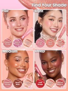 SHEGLAM Squeeze & Dot دهان أحمر خدود لامع 020 Knock Out ماركة تجميل ومكياج للنساء والفتيات - 020 Knock Out - مشاهدة 4